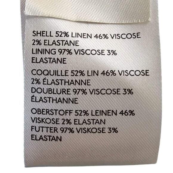 Anthropologie Maeve Womens 10 The Ophelia‎ Sleeveless Linen Slim Mini Dress NWT - Picture 8 of 15